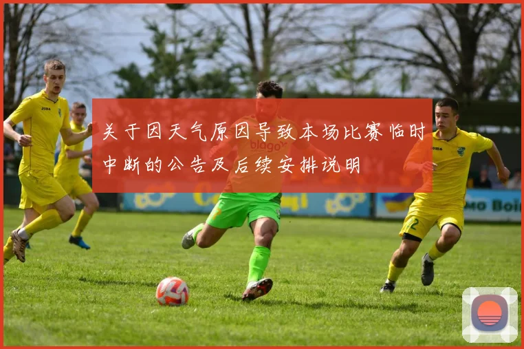 关于因天气原因导致本场比赛临时中断的公告及后续安排说明