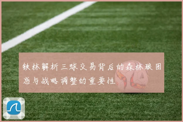 铁林解析三球交易背后的森林狼困惑与战略调整的重要性